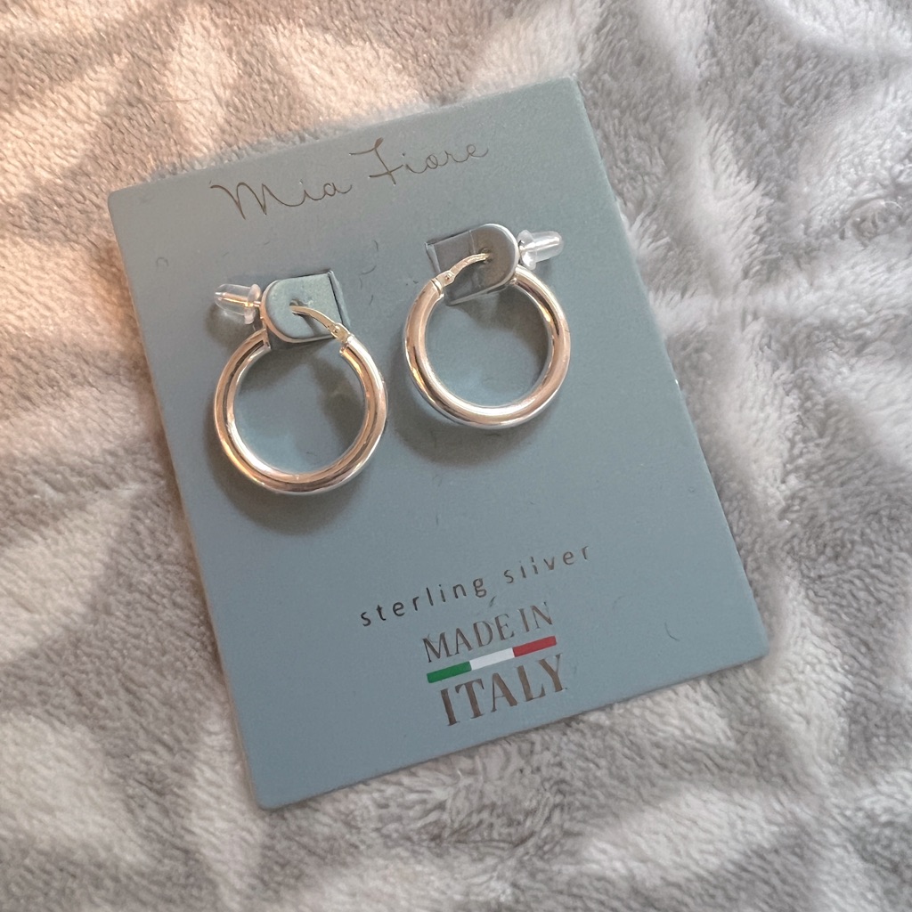 Mia Fiore Sterling Silver Hoops 45$